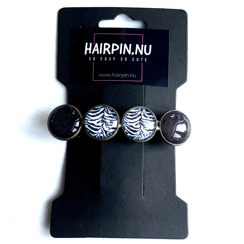 haarspeld-print-zwart-wit-ibiza-hairclips-haaraccessoire-haarsieraad-hairpin