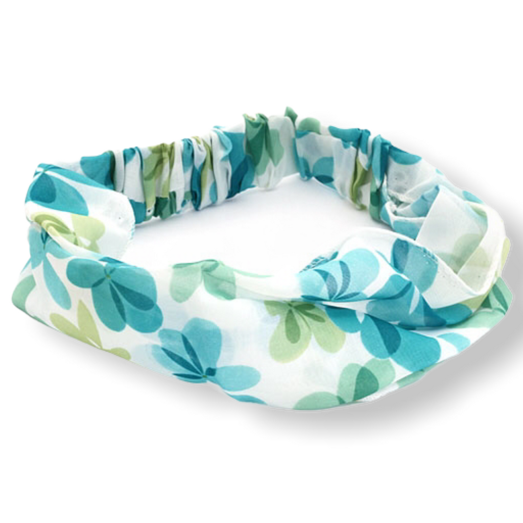 Haarband elastisch met bloem print - HAIRPIN.NU