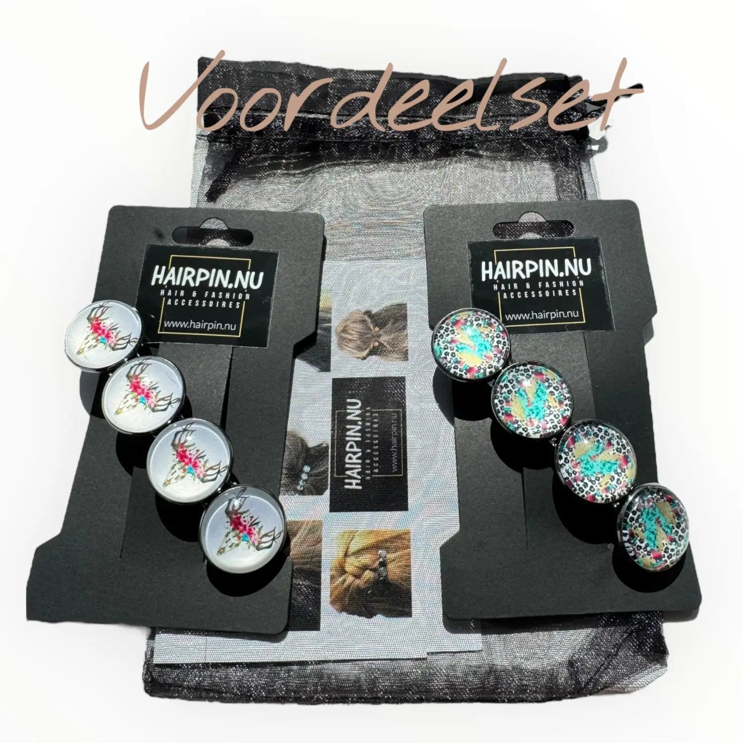 Color hairclip haarspeld ibizastyle zomerprint xl