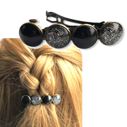 0012.25-haarspeld-color-hairclip-xl-glas-cabochon-haarspeld-zwart-print