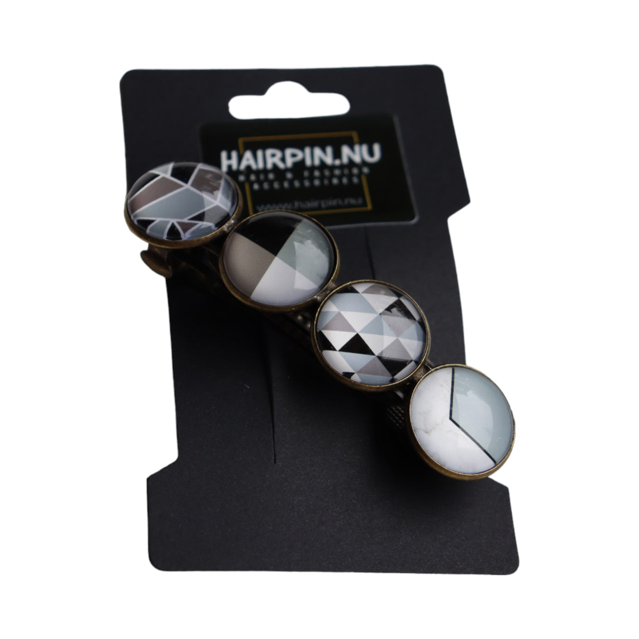 Color Hairclip XL grijs-zwart-taupe 051a