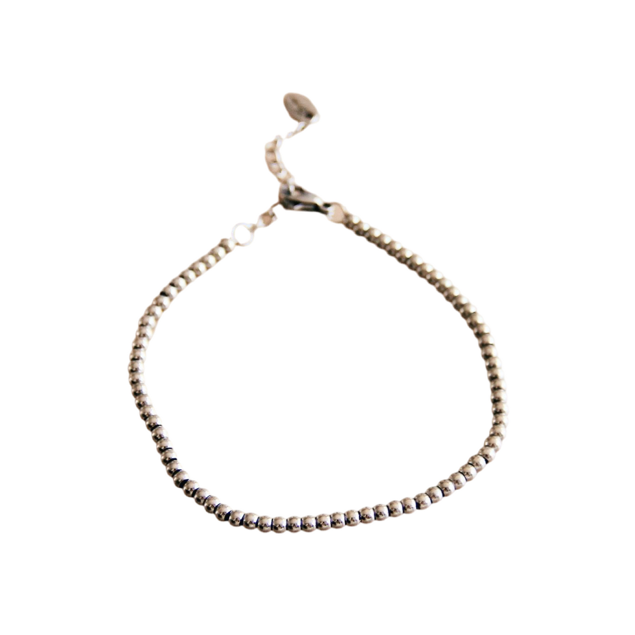 SA831: Stalen kralenarmband "Small" - zilver