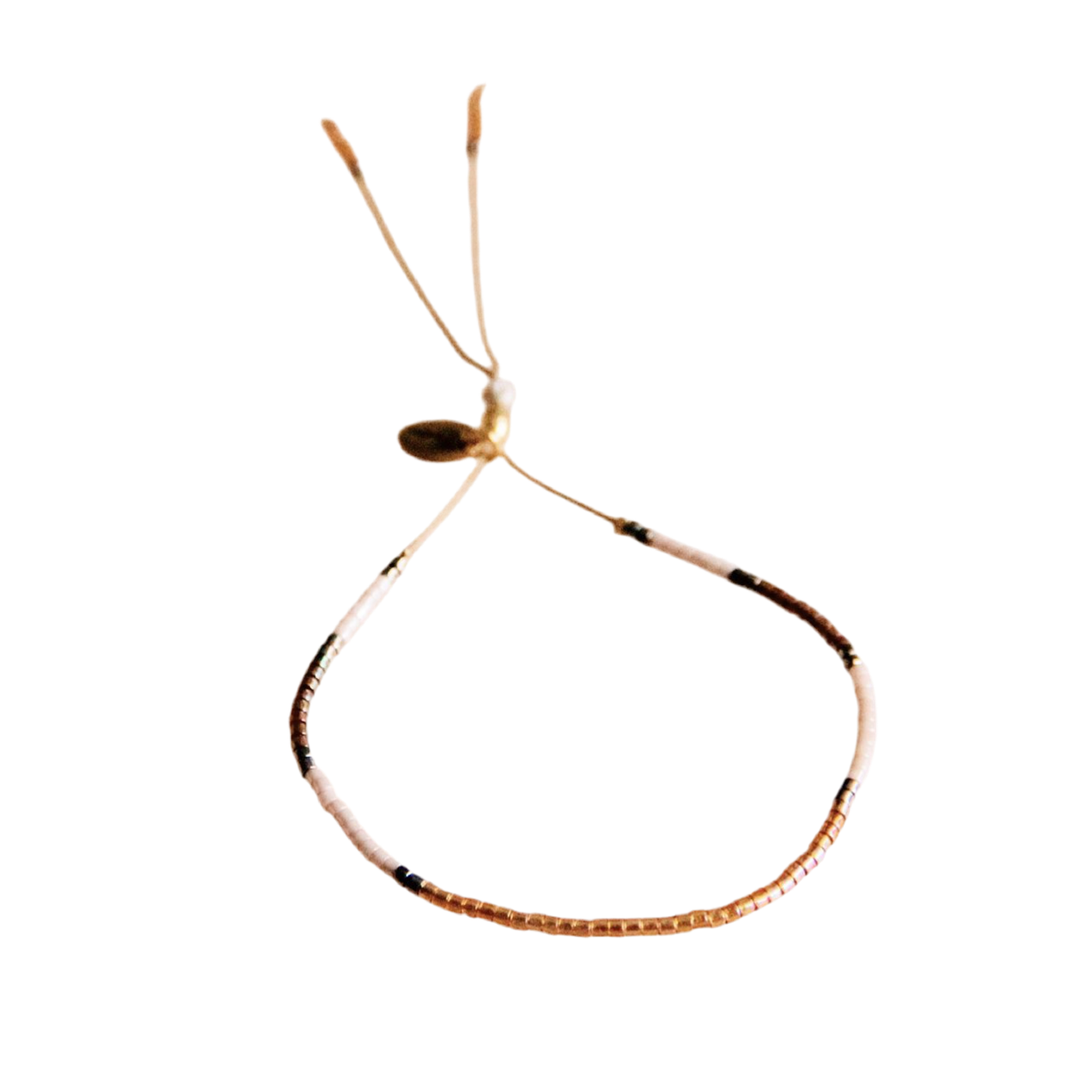 FW106 - Miyuki armband cognac / nude