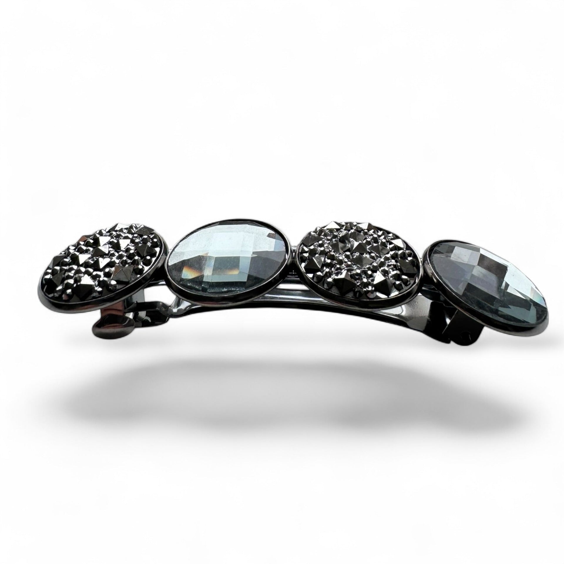 Haarspeld color hairclip xl – robuust glossy grijs - haarspelden