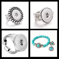 Armbanden ringen clicks buttons chunks hairpin