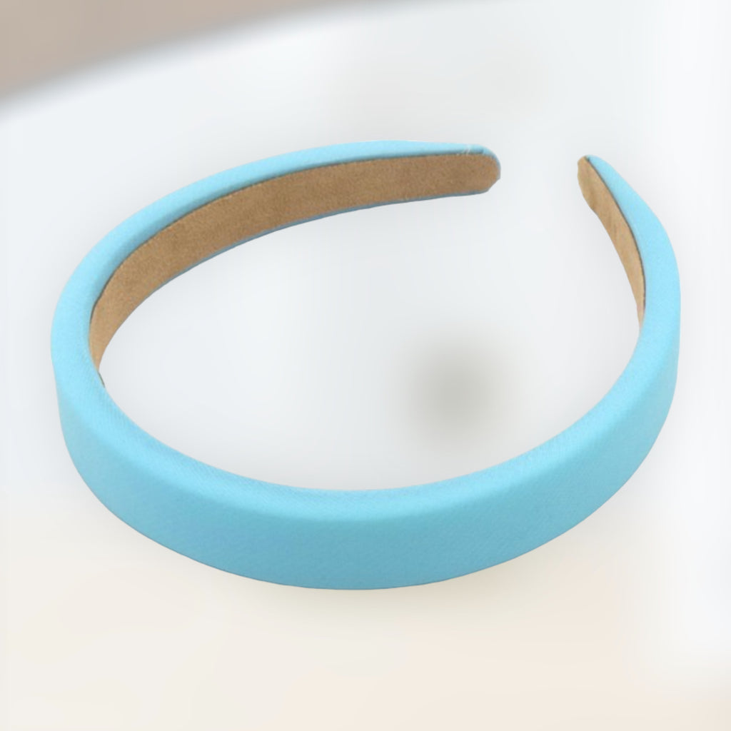 Diadeem / Haarband effen 2cm Blauw