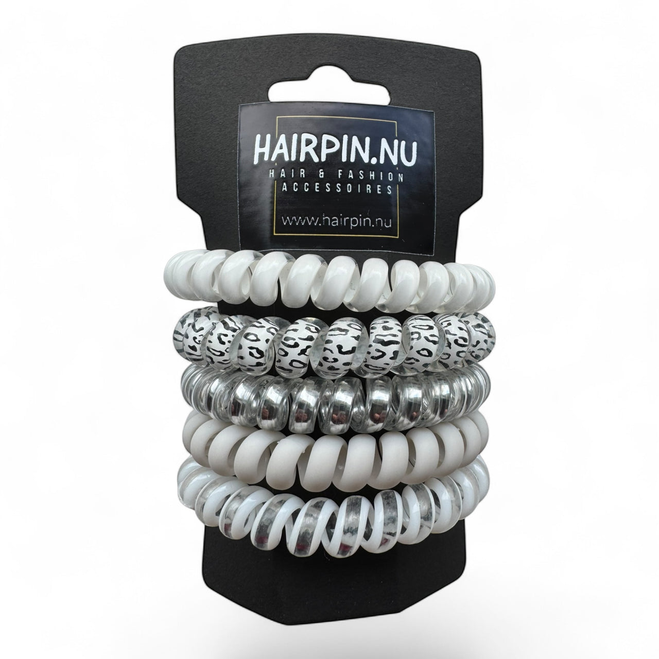 Haarelastiek-spiraal-ribbels-grijs-5stuks