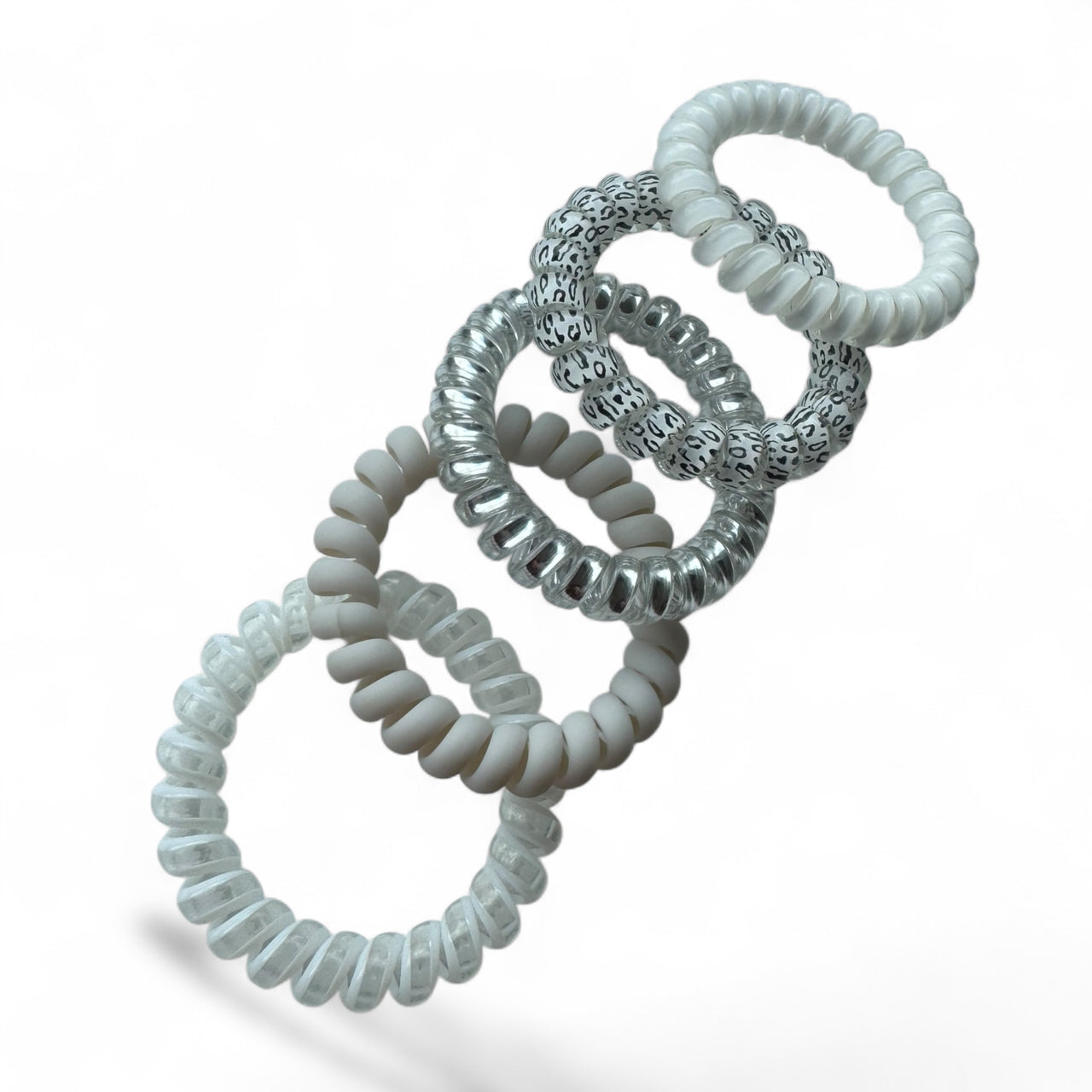 Haarelastiek-spiraal-ribbels-grijs-5stuks