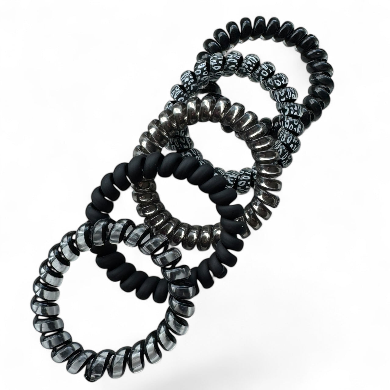 Haarelastiek-spiraal-ribbels-zwart-5stuks