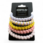 Haarelastiekjes - Armbandjes soft summer Knekkies 5 stuks pastelmix