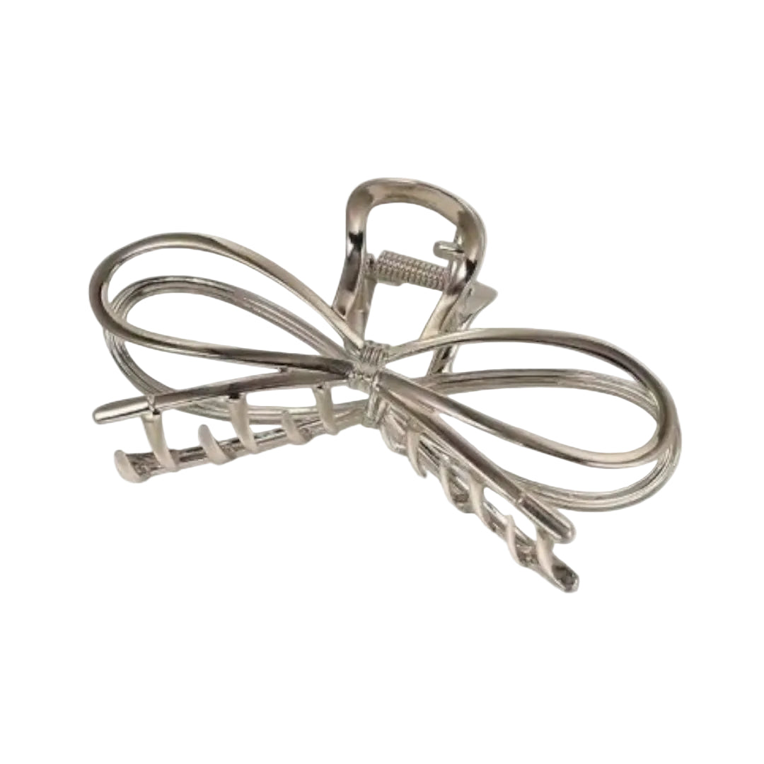 haarklem-strik-zilver-metaal