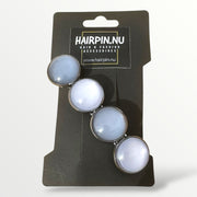 Grijze Haarspeld XL stijlvol verpakt – ideaal als cadeau, handgemaakt haaraccessoire van Hairpin.nu