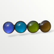 Haarspeld Color Hairclip XL paars-blauw-olijf-bruin in luxe verpakking – ideaal als cadeautip