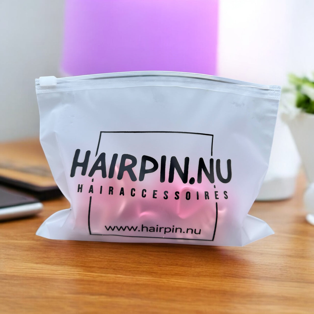 Haarklem set 10 stuks roze mix