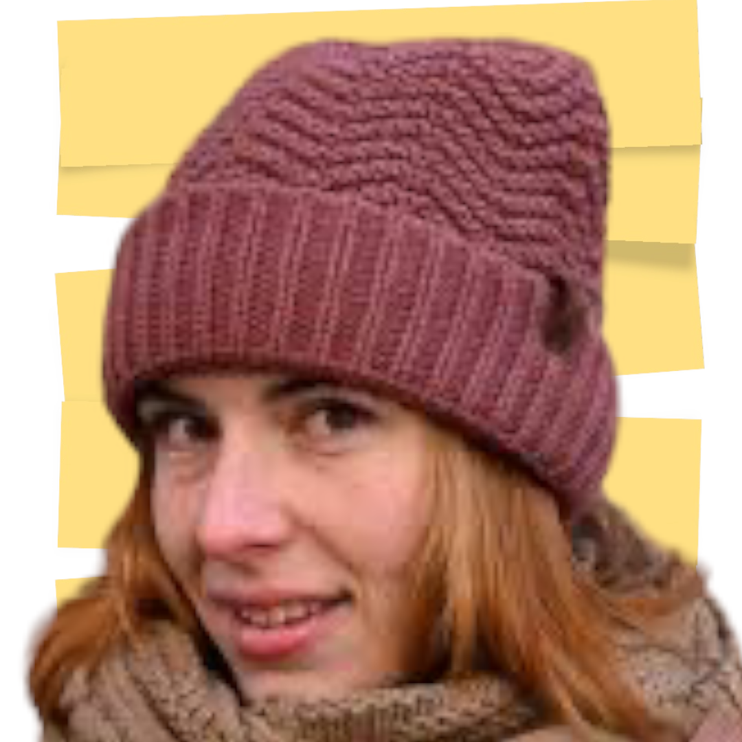 Beanie oudroze warme winter muts