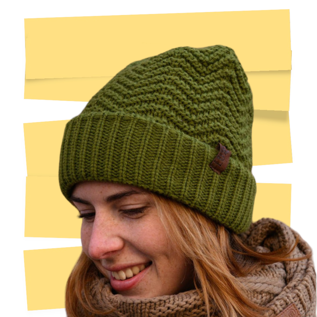 Beanie grijs/antraciet warme winter muts