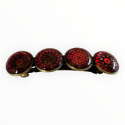 haarspeld-cabochon-Bohemian-Ibiza-boho-rood-zwart-print-hairpin_nu