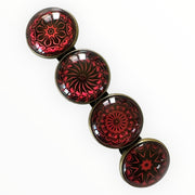 haarspeld-cabochon-Bohemian-Ibiza-boho-rood-zwart-print-hairpin_nu