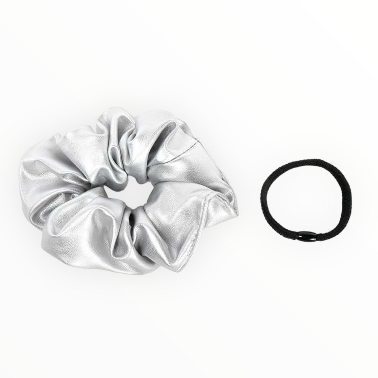 Zilver Miki scrunchie  haarelastiek