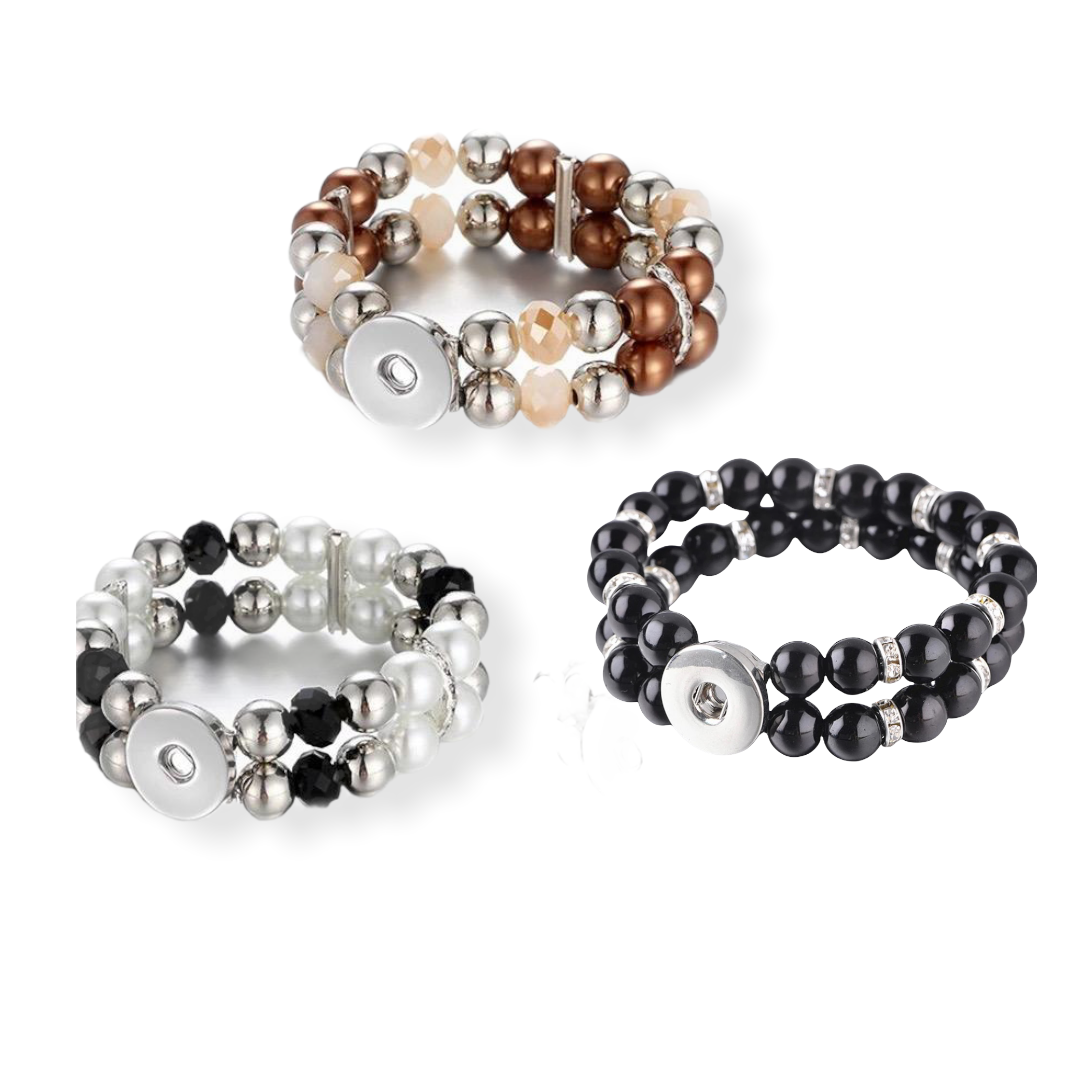 Armband kralen clicks /buttons style