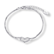 Armband love zilverkleur