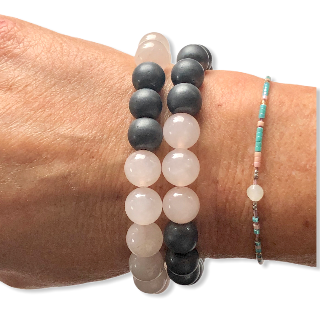 Armband set rosequartz