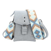 Blauw telefoon- en schoudertasje kansas - crossbodybag
