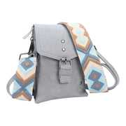 Blauw telefoon- en schoudertasje kansas - crossbodybag