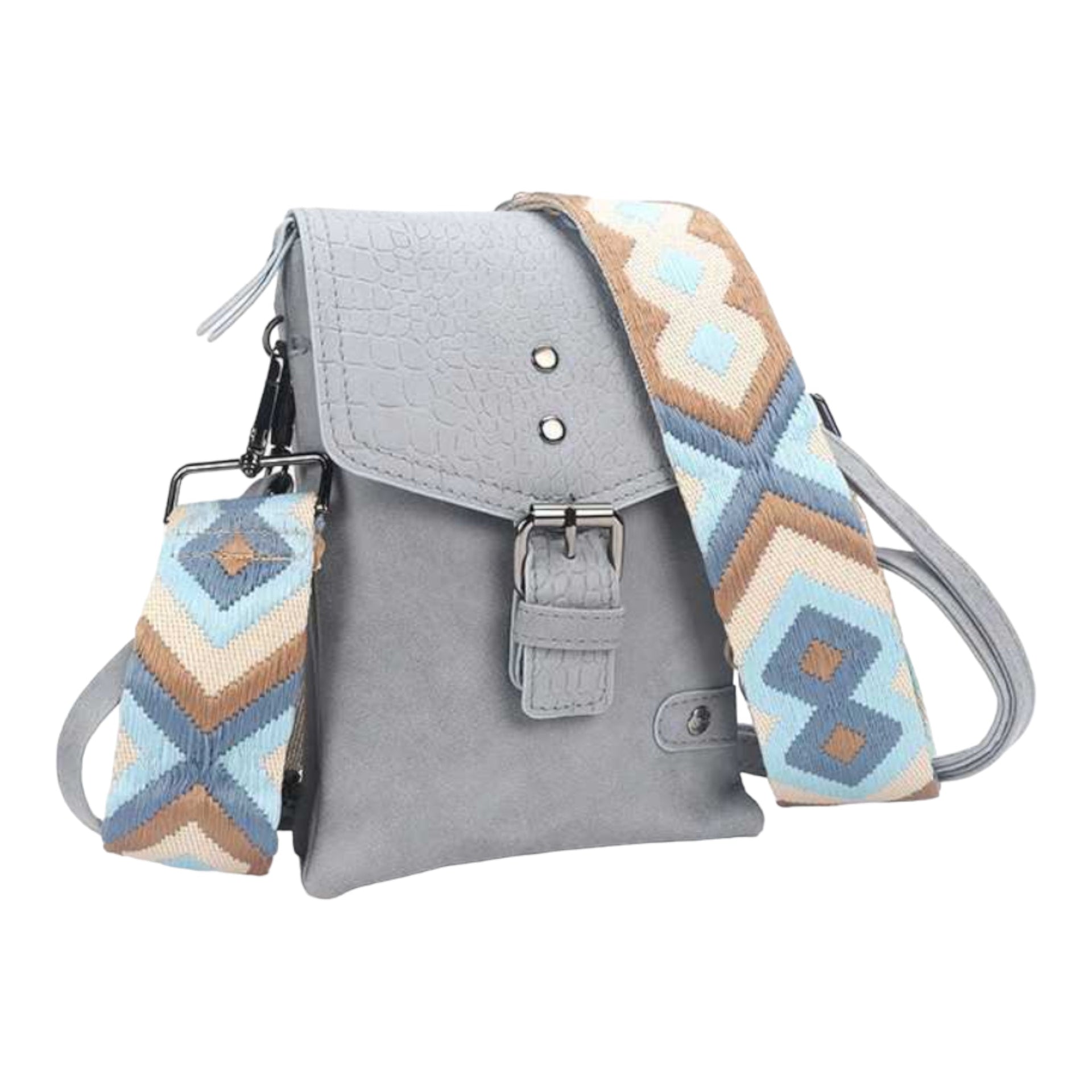 Blauw telefoon- en schoudertasje kansas - crossbodybag