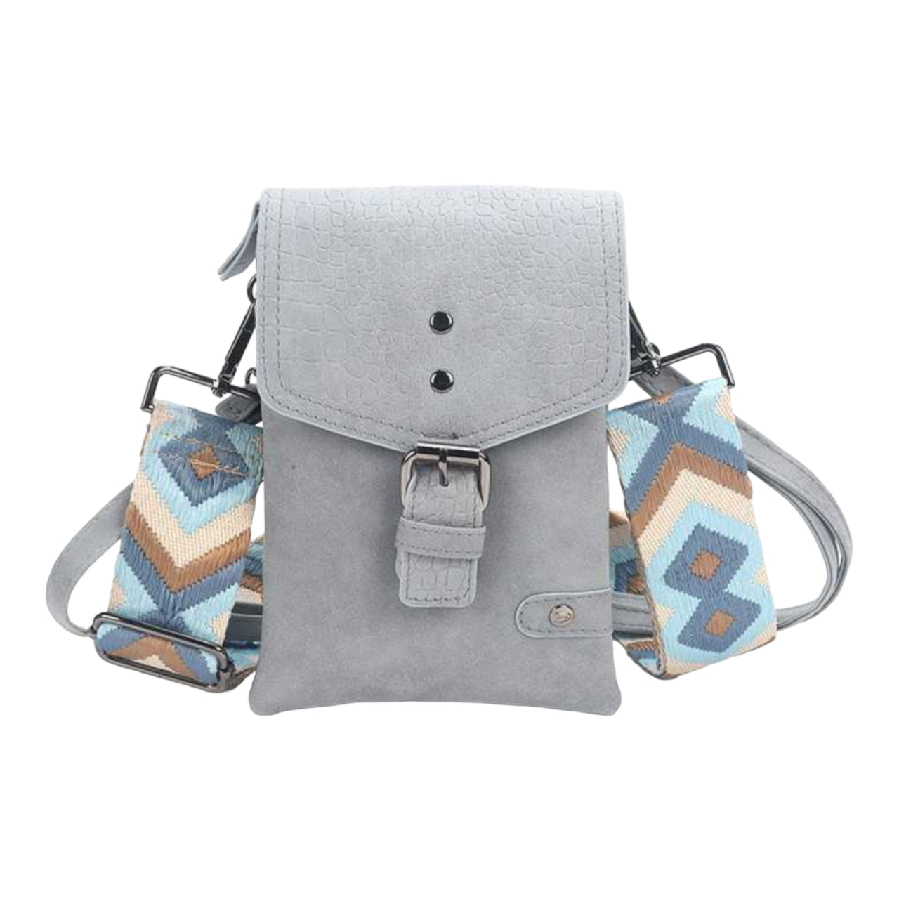 Blauw telefoon- en schoudertasje kansas - crossbodybag
