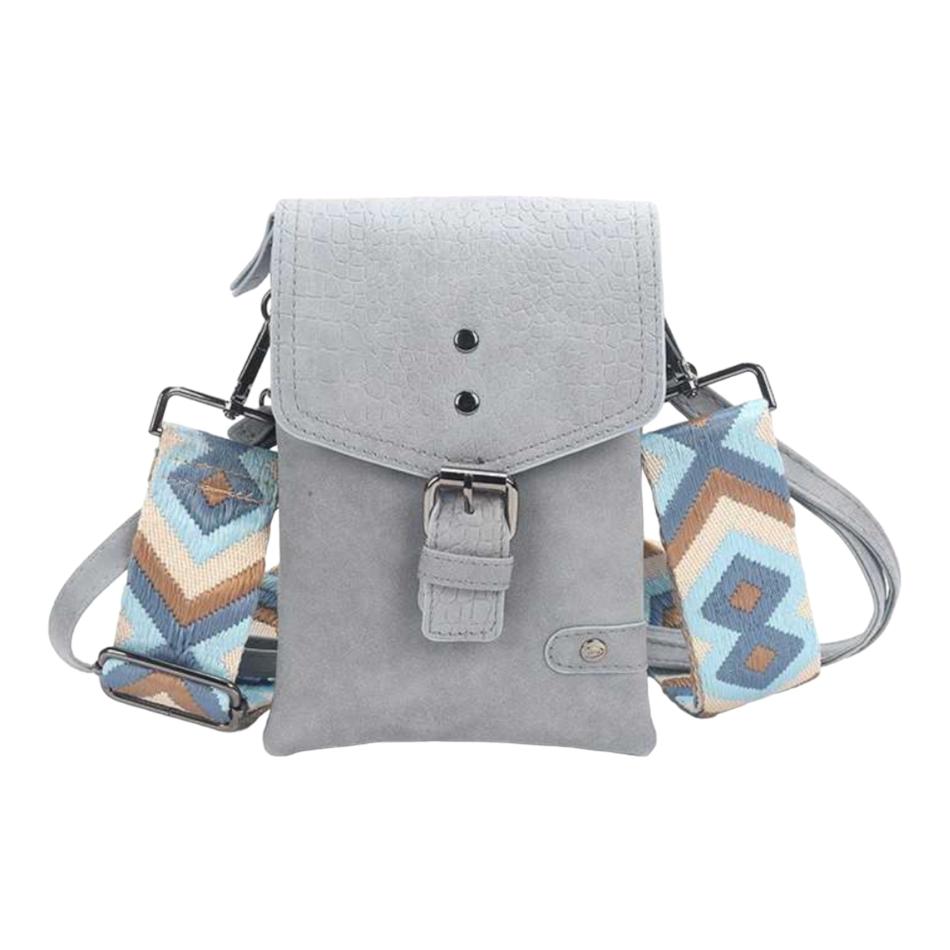 Blauw telefoon- en schoudertasje kansas - crossbodybag