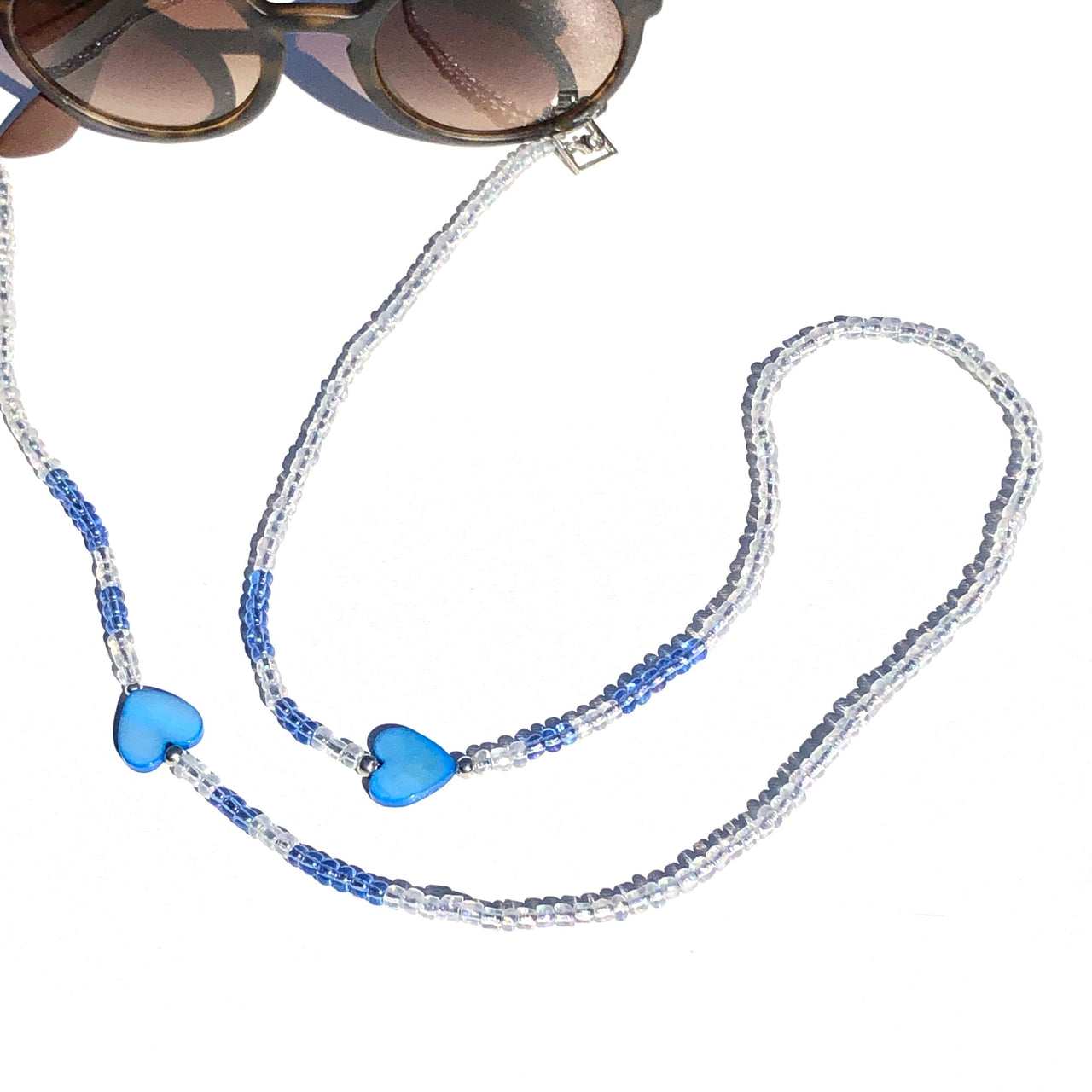 Brillenkoordje blauw love