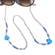 Brillenkoordje blauw love