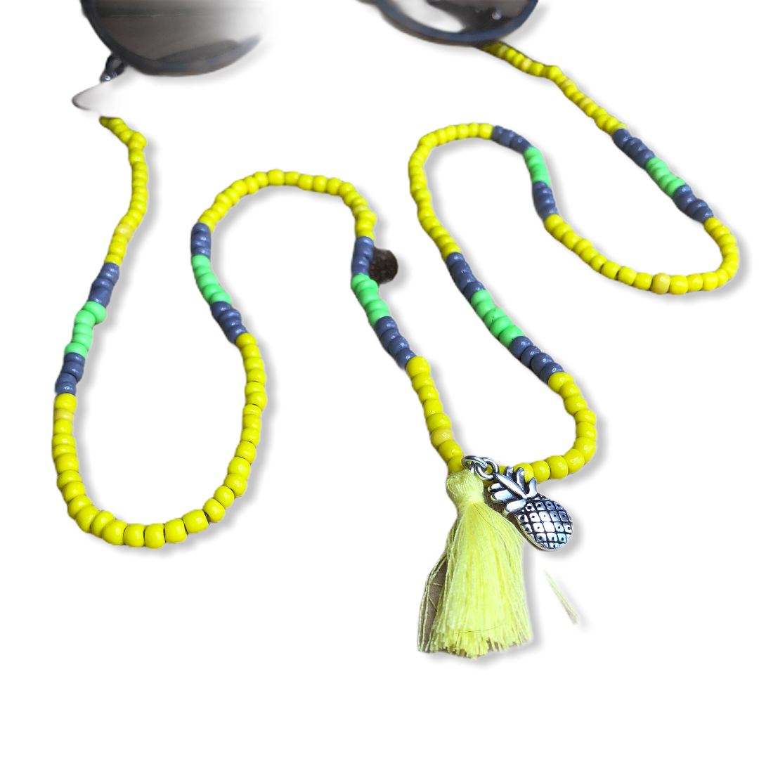 Brillenkoordje geel-groen