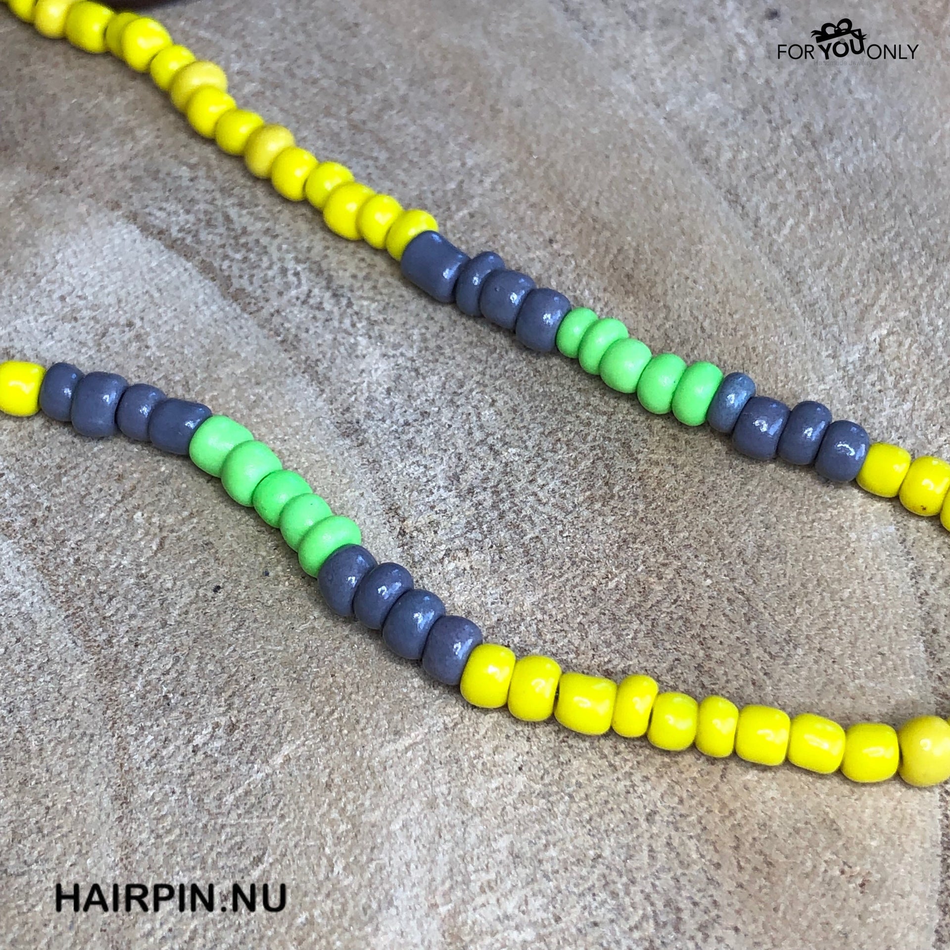 Brillenkoordje geel-groen