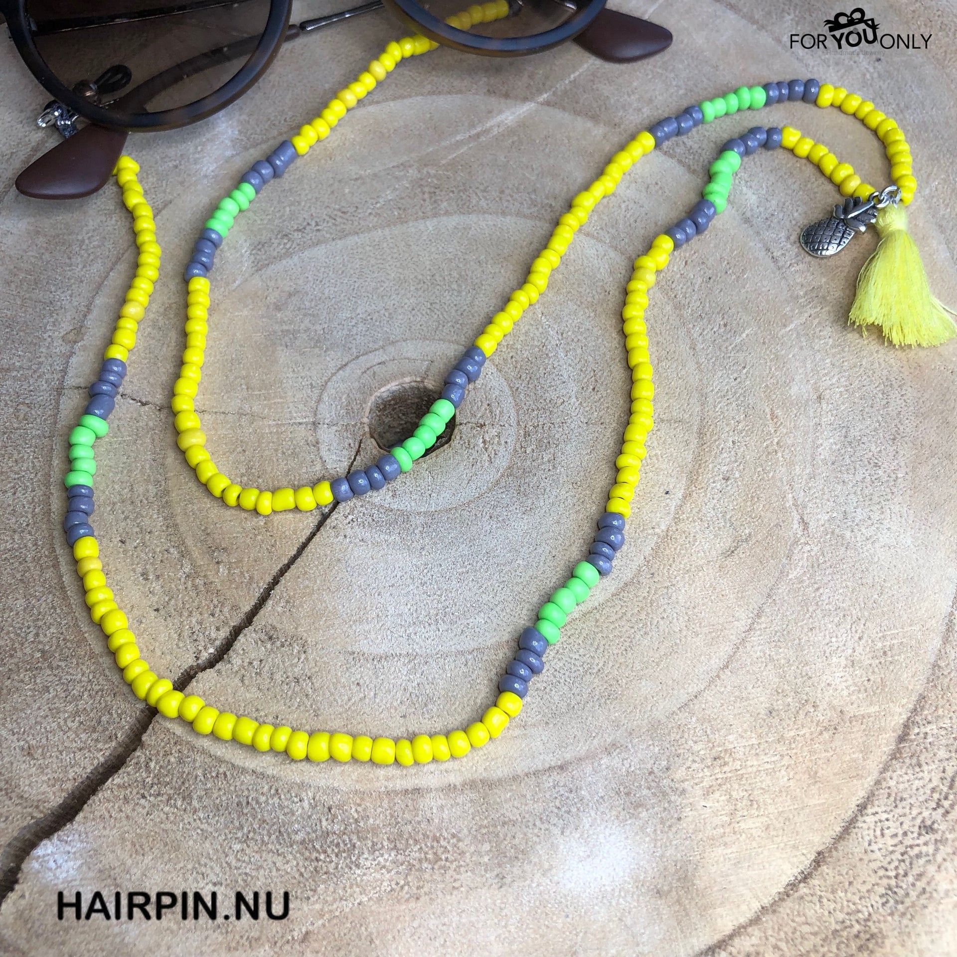 Brillenkoordje geel-groen