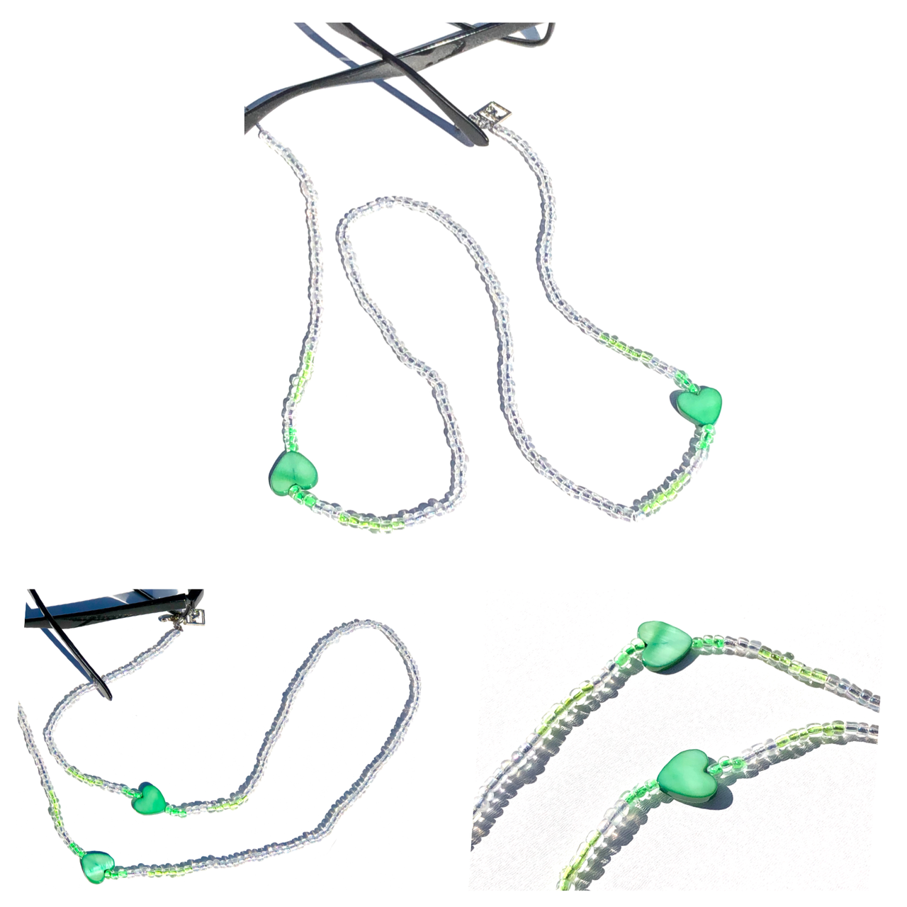 Brillenkoordje groen love