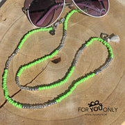 Brillenkoordje lichtgroen-grijs