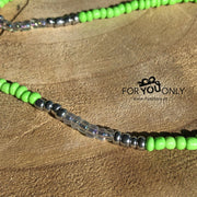 Brillenkoordje lichtgroen-grijs