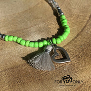 Brillenkoordje lichtgroen-grijs