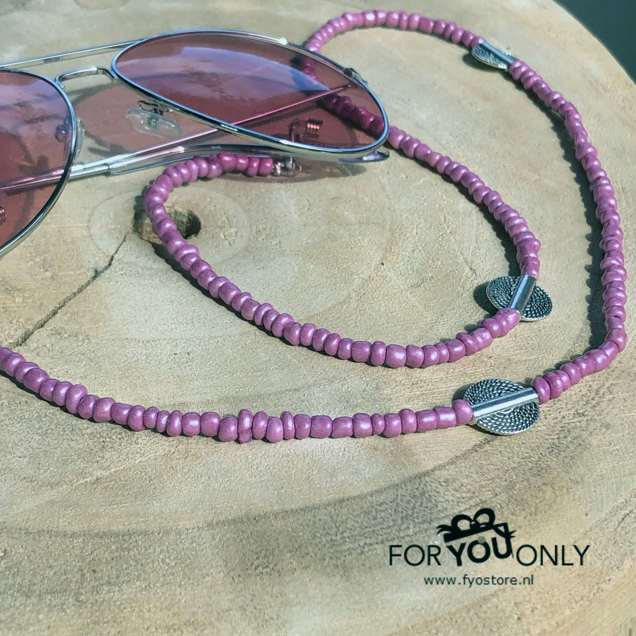 Brillenkoordje oudroze