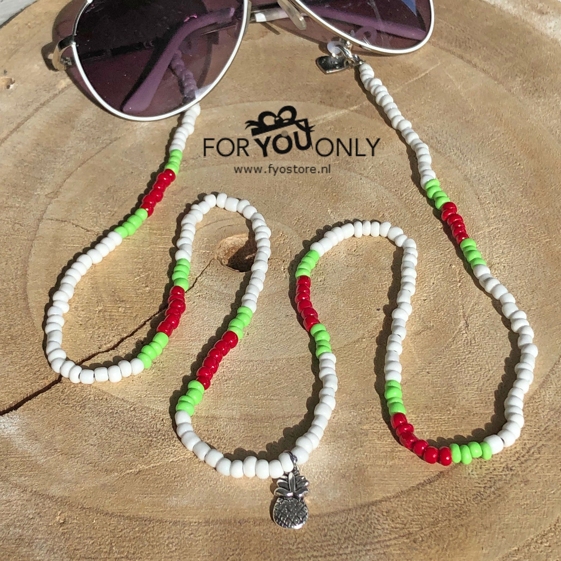 Brillenkoordje seed bead 023