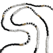 Brillenkoordje z/w-goud