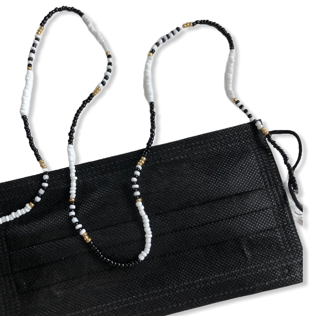 Brillenkoordje z/w-goud