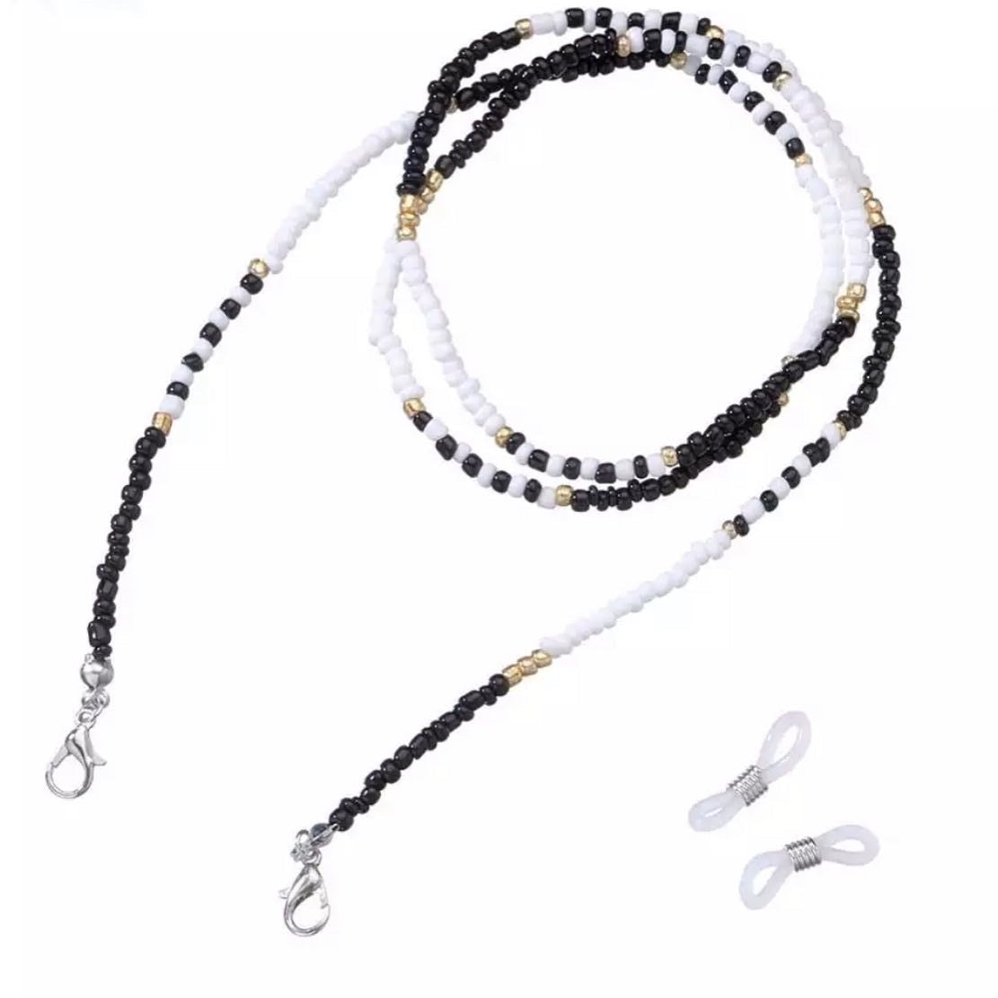 Brillenkoordje z/w-goud