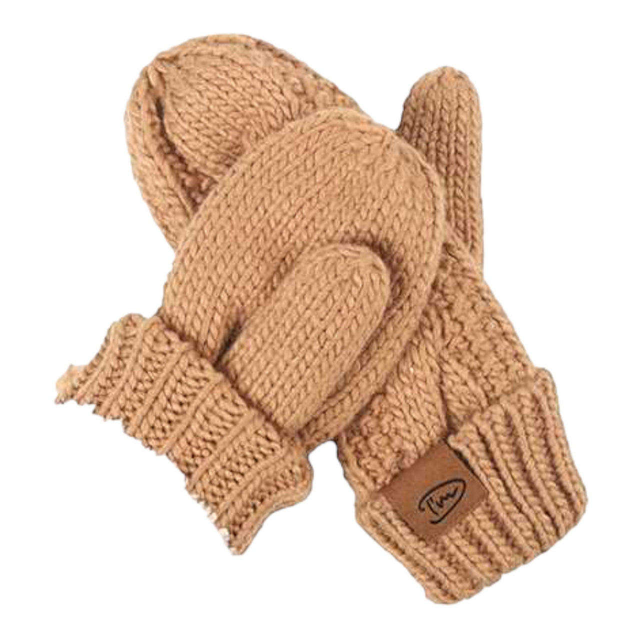 Camel edmonton wanten met warme fleece voering - wanten