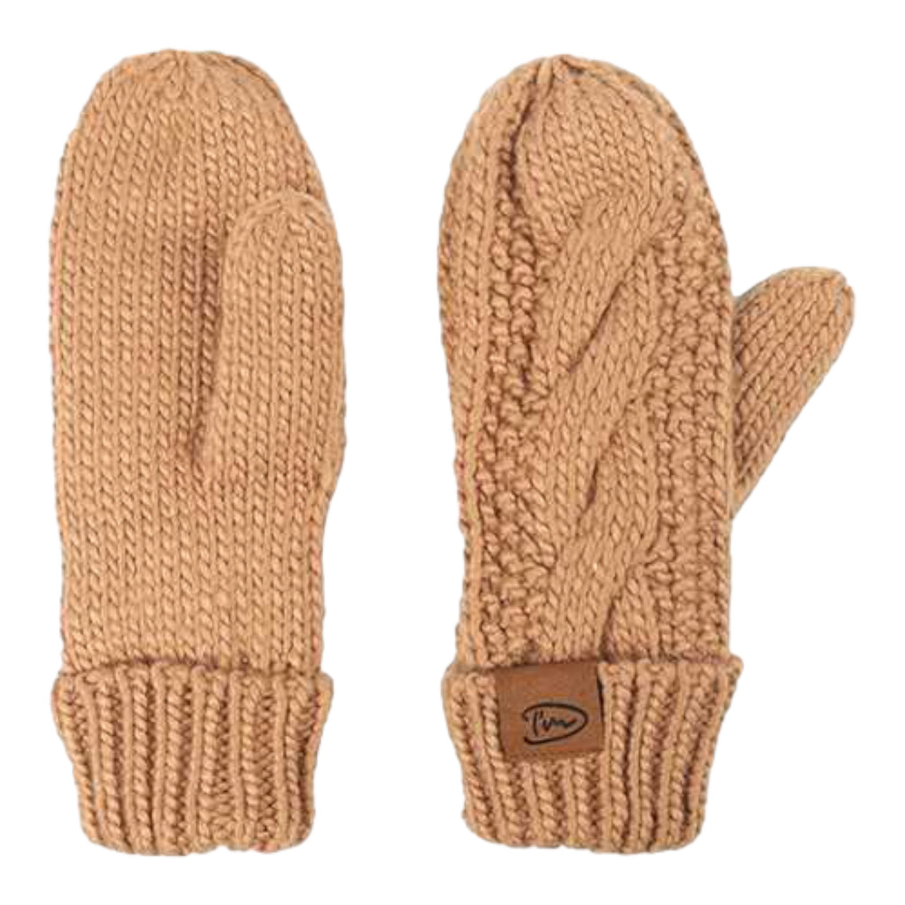 Camel edmonton wanten met warme fleece voering - wanten