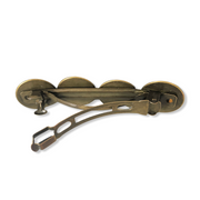 Color hairclip haarspeld bruin geel xl - haarspelden