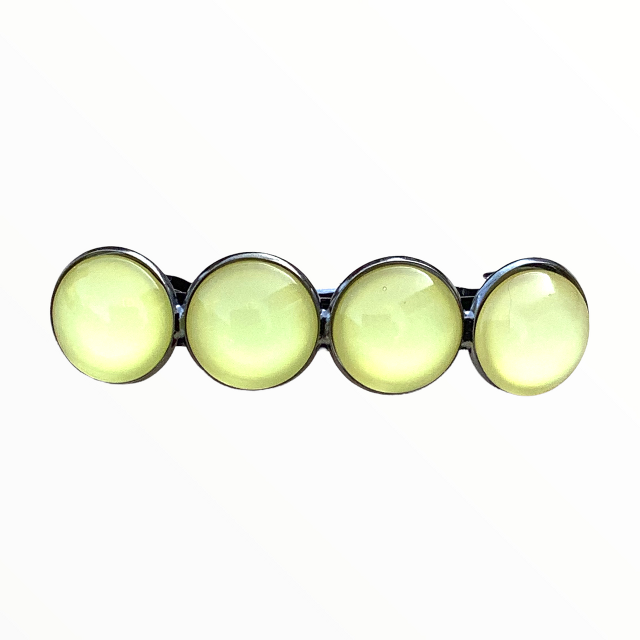 Color hairclip haarspeld effen geel xl