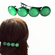 Color hairclip haarspeld effen lichtgroen xl